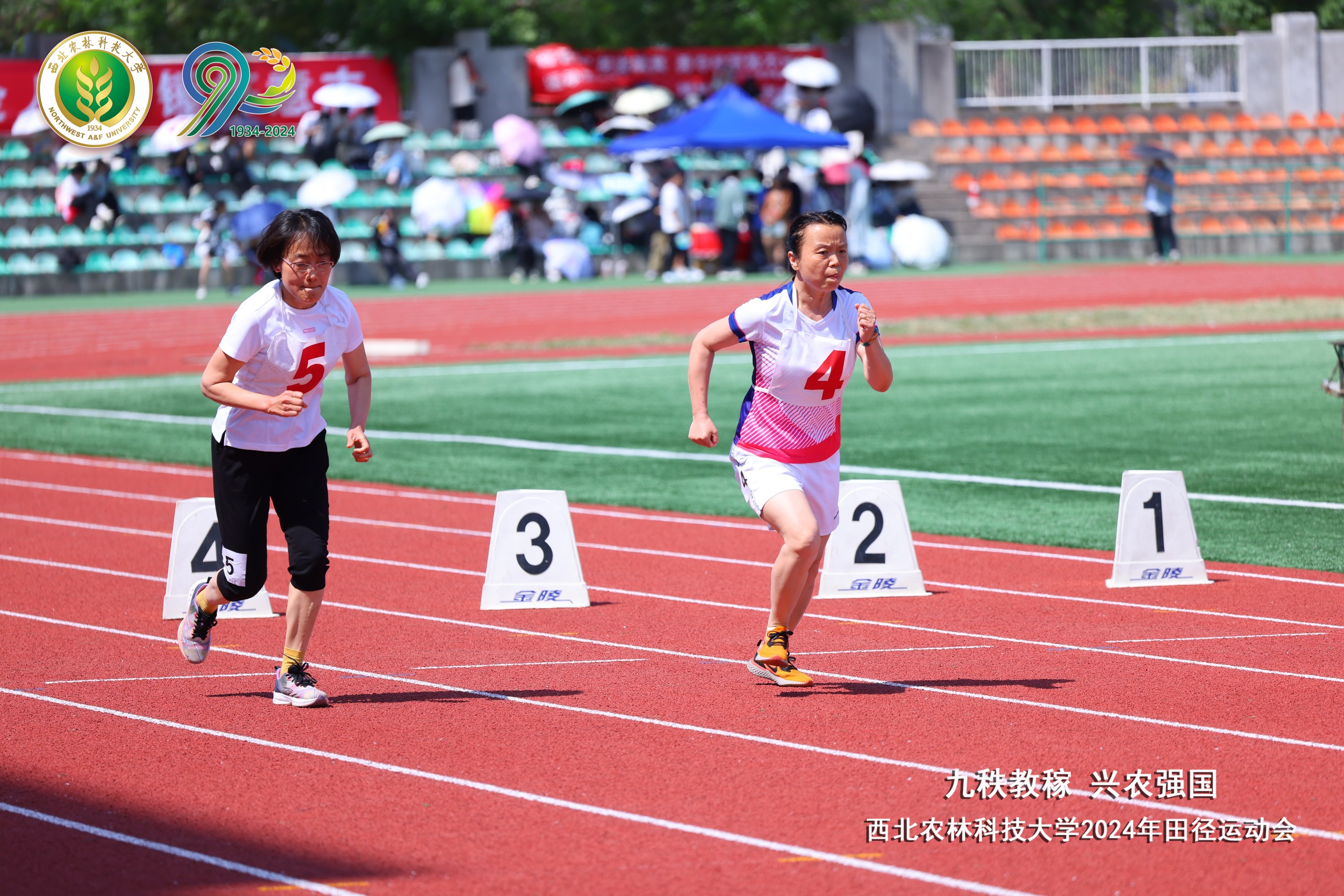 女教工甲组60米第六名.jpg